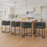 Tabouret de comptoir moderne avec structure en métal