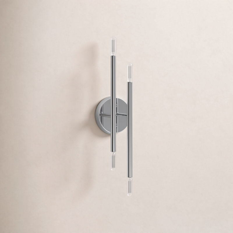 Poco Armed Sconce, Polished Chrome