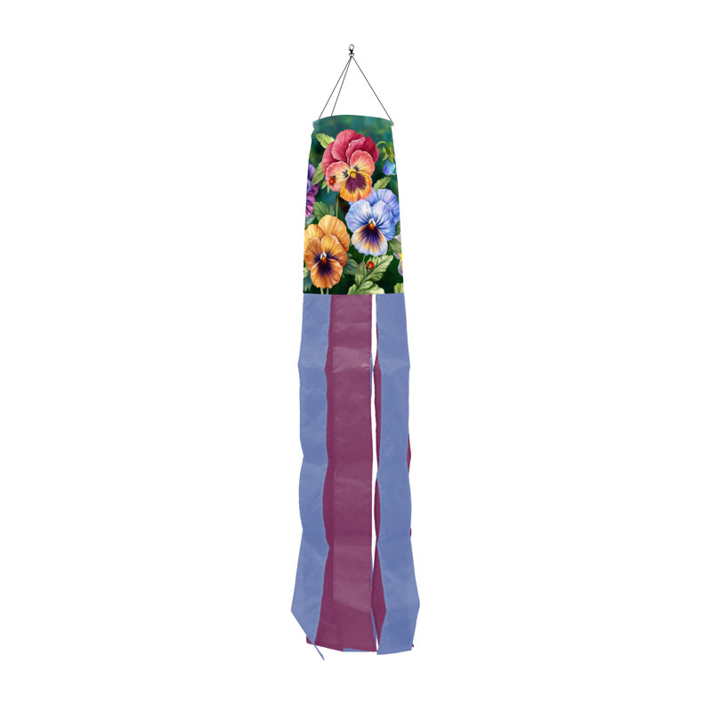 Pansy Trio Wind Spinner