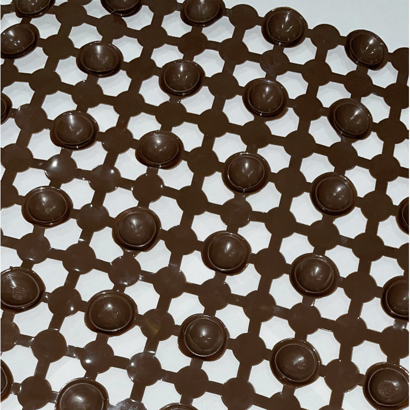 Tapis de douche en plastique Castaldo, Brun