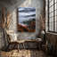 Toile, "Un paysage d'automne serein avec une forêt dense", art mural sur toile-391464110