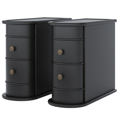 Belanna Solid Wood 2 - Drawer End Table Set