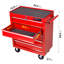 Boîte à outils de garage à 5 tiroirs avec serrure et mobile - Acier rouge pour économiser de l'espace Armoire à 5 outils verrouillable-51637004