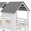 Lit superposé simple au-dessus de simple avec glissade House