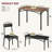 Dining Table Set for 4, Kitchen Table with 2 Chairs and bench-552673928