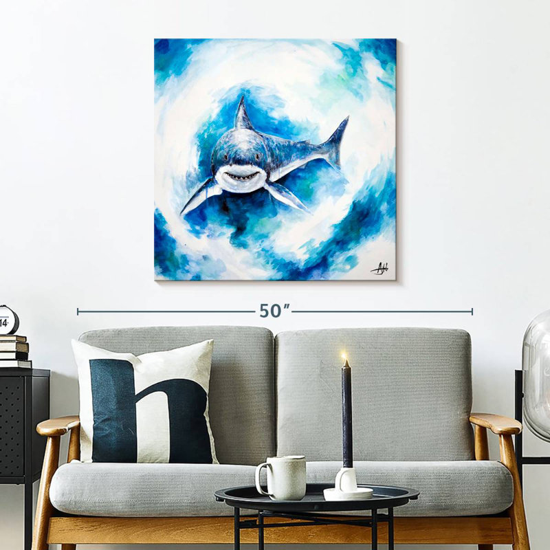 Crowle Signal Shark, 30" H x 30" W