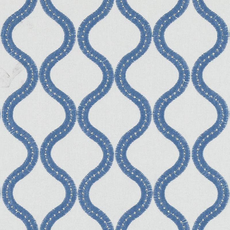 Tissu Avalon Embroideries, Chambray