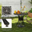 Round Outdoor Dining Table With Umbrella Hole , 78cm cm W 78cm cm D