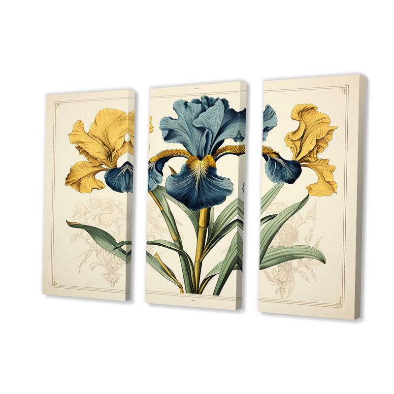 Ensemble de décoration murale Alvah - Iris, H 28 po x l 36 po x P 1 po