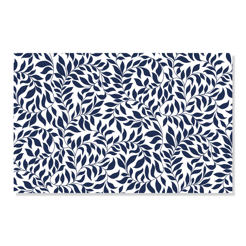 Panneau de papier peint adhésif et colle Inga, Bleu, l 24 po x L 96 po