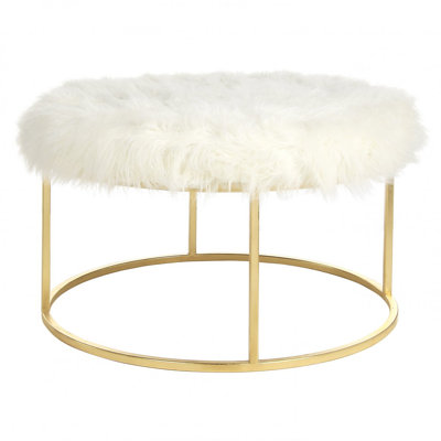 Paris 36" Wide Round Standard Ottoman