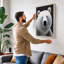 Polar Bear Portrait Modern - Print-136726560-136726559