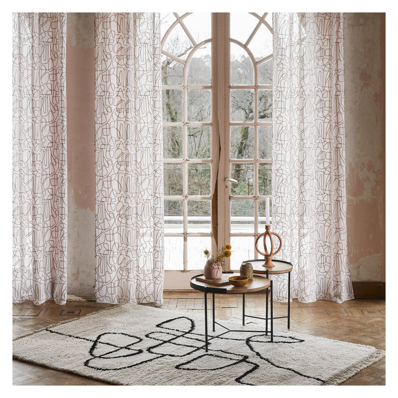 Sheer Curtain Single Panel, 145 x 275cm