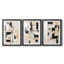 ABSTRACT Series CCCCLX-III - Impression encadrée sur mesure de qualité supérieure - 3 pièces-624685663