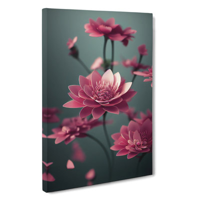 The Unreal Flowers - Wrapped Canvas