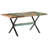 Grishma Rectangular Solid Wood Top with Steel Base Dining Table-709243896-696116693
