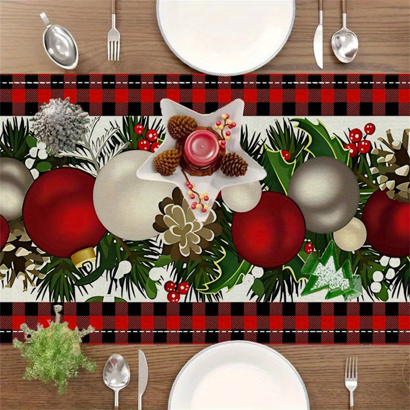 Chemin de table Christmas, Rectangle 72 po