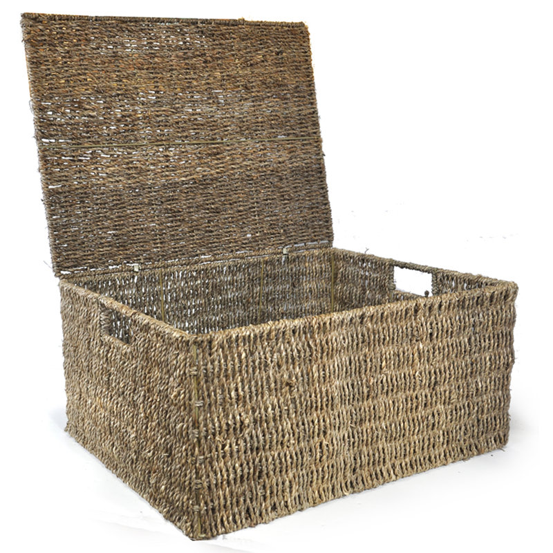 Boîte de rangement en osier, H 7 po x l 13 po x P 8 po