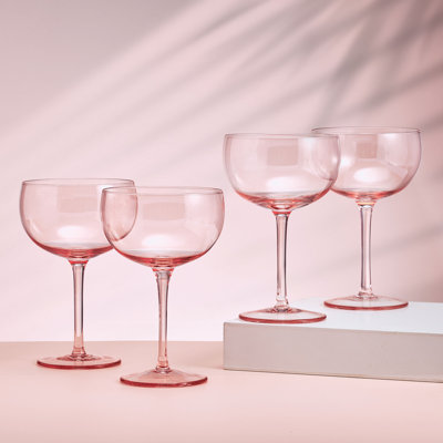 Darbie Angell Vibrance Coupe Glasses, Set Of 4