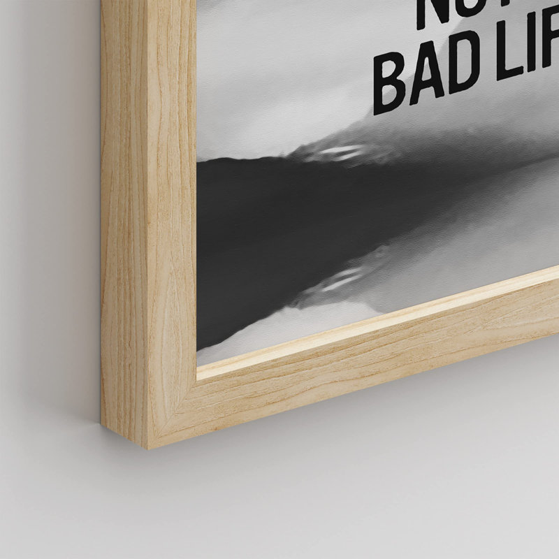 «Just Breathe Calming Mountains Fog Mist Landscape» sur papier, Naturel, H 10 po x l 8 po