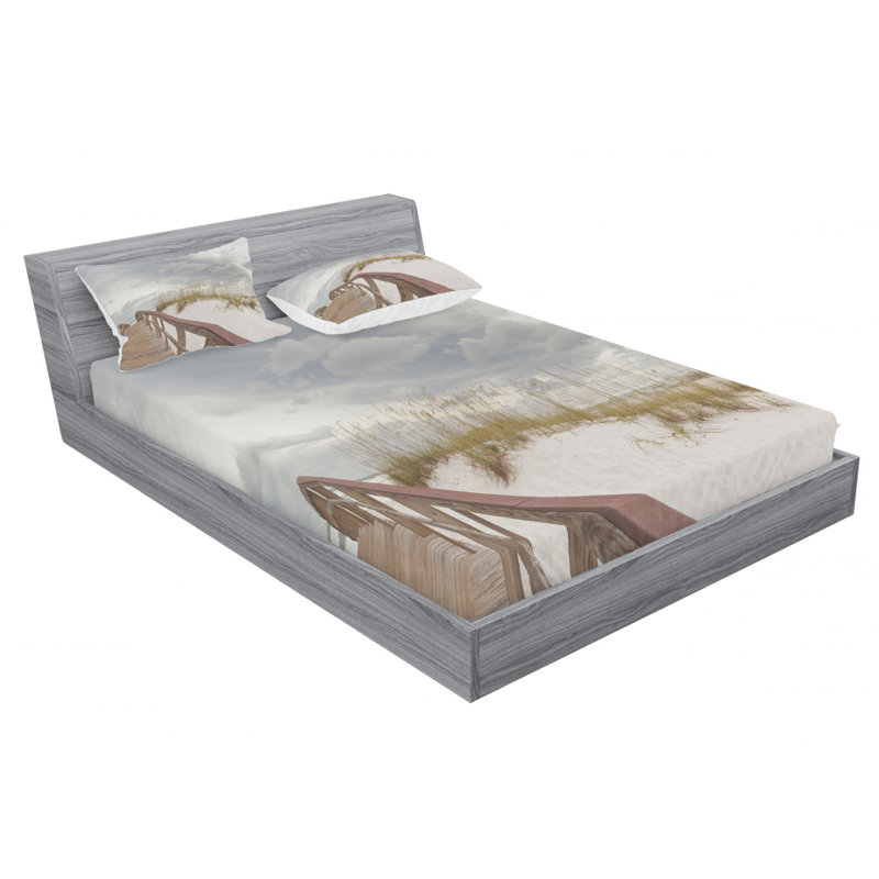 Microfiber Sheet Set, Queen Sheet Set with Fitted Sheet