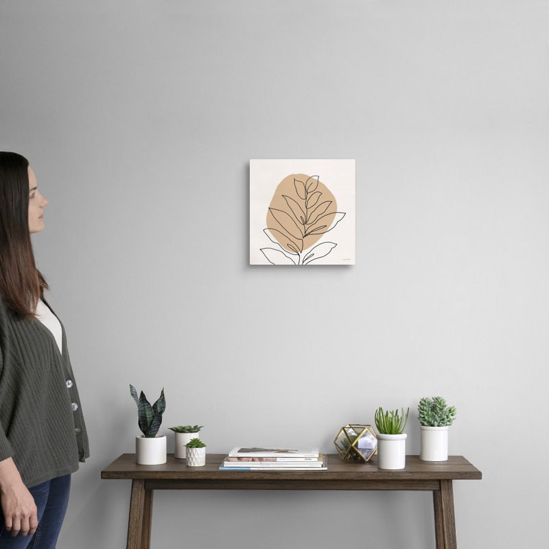 Just Leaves 02, art mural sur toile, Toile tendue, H 12 po x l 12 po