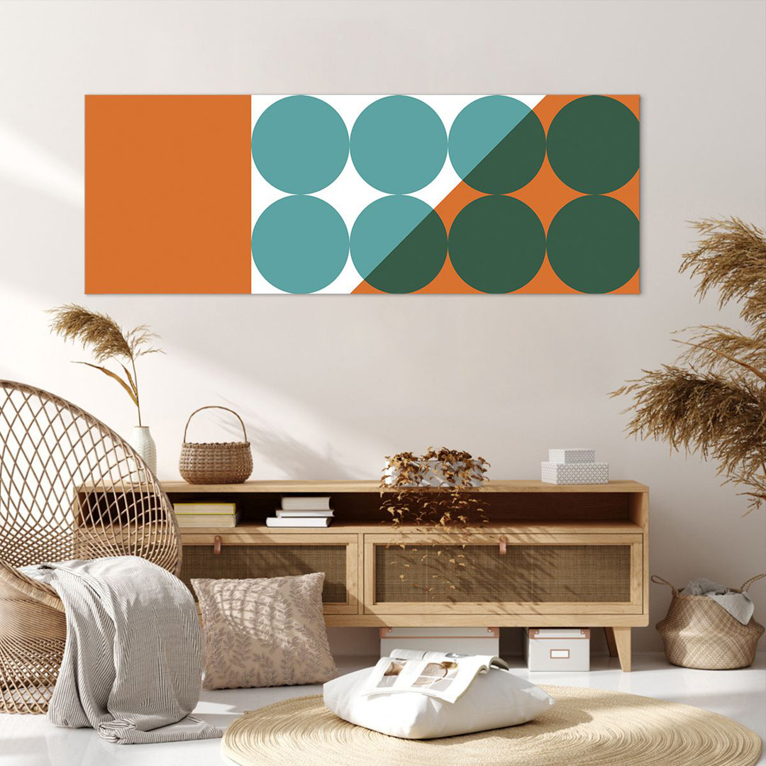 Leinwandbild Colic Turquoise Orange