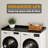 Washer Dryer Countertop With Edge, 54" X 27.5" Laundry Wood Shelf Topper Organizer For Hamper And Storage (black)