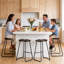 Ensemble de siège de selle en bois massif avec repose-pieds Alazia-412286971-412286969-412286919