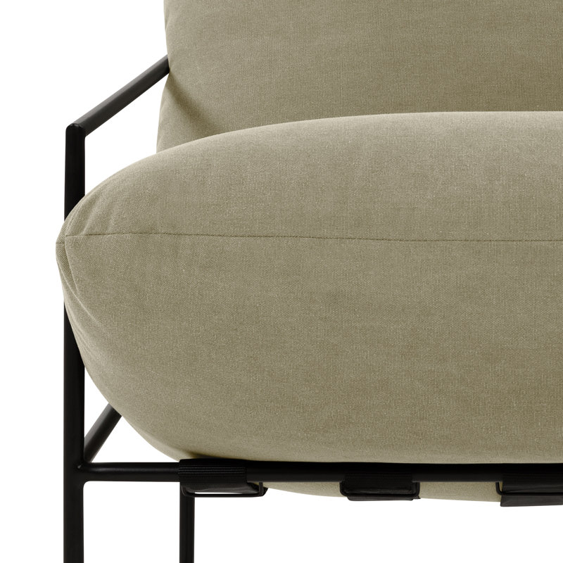 Fauteuil de 28,5 po de largeur Danita, Toile performance vert délavé