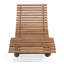 Arbaaz 180cm Long Acacia Single Chaise with Cushions-729974981
