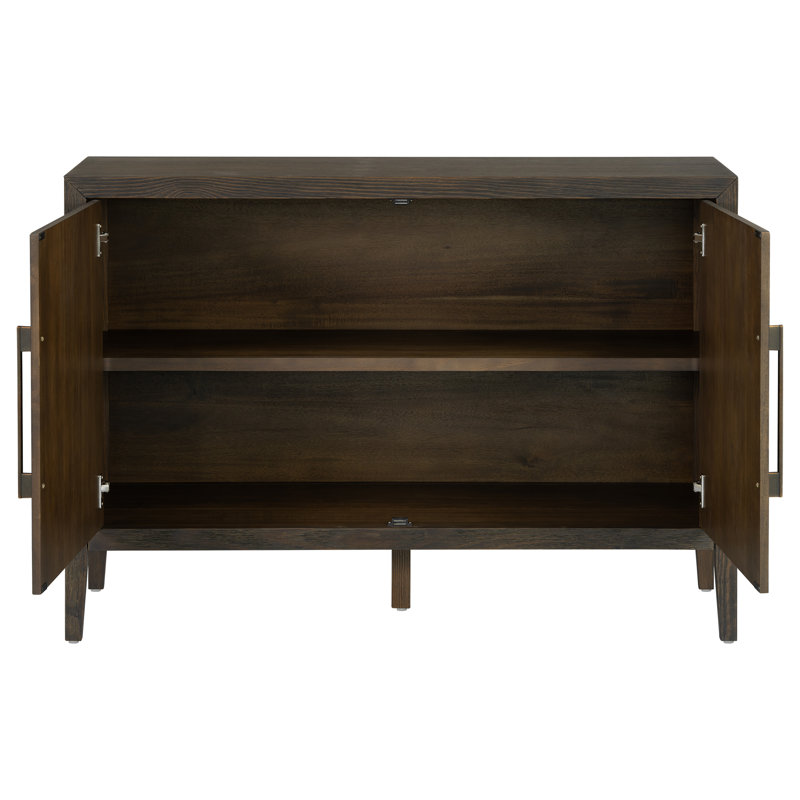 47.25-inch Farmhouse Sideboard, Dark Brown