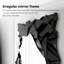 Miroir décoratif de forme irrégulière Creative Black, à fixer au mur et sur pied-939700497
