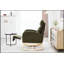 Chaise berçante en tissu Teddy avec repose-pieds réglable, repose-tête épaissi, dossier haut et pochette de rangement, base en bois massif-1984352754-1984352767