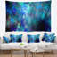 Tapisserie bleu ciel à starry fractal light blue-28494462