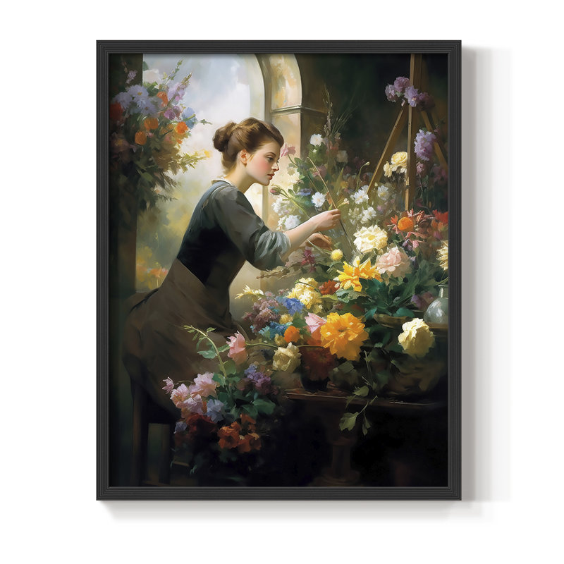 Reproduction encadrée WOMEN Series CD XXXVII - bois massif, Noir, noir, noir, noir, H 30 po x l 24 po