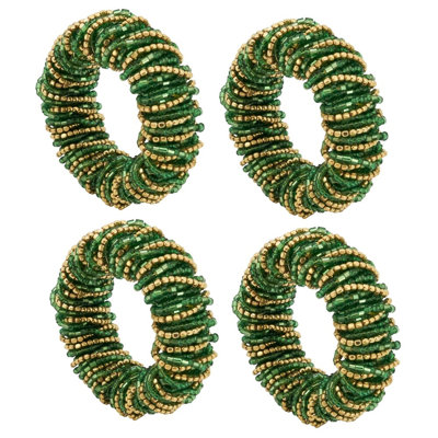 Glass Beads, Iron Napkin Holder