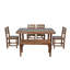 Ensemble de table et chaises d'extérieur en bois d'acacia de haute qualité-1531715421