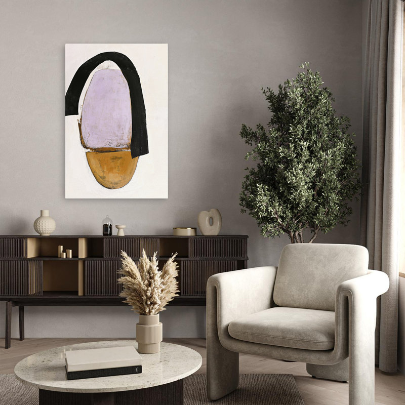Post moderne - Art moderne abstrait, H 36 po x l 24 po
