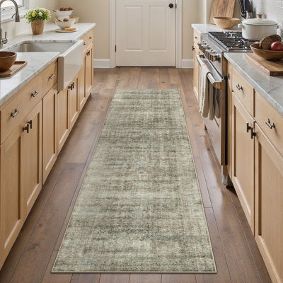 Elias Vintage Washable Area Rug With Non-Slip Backing
