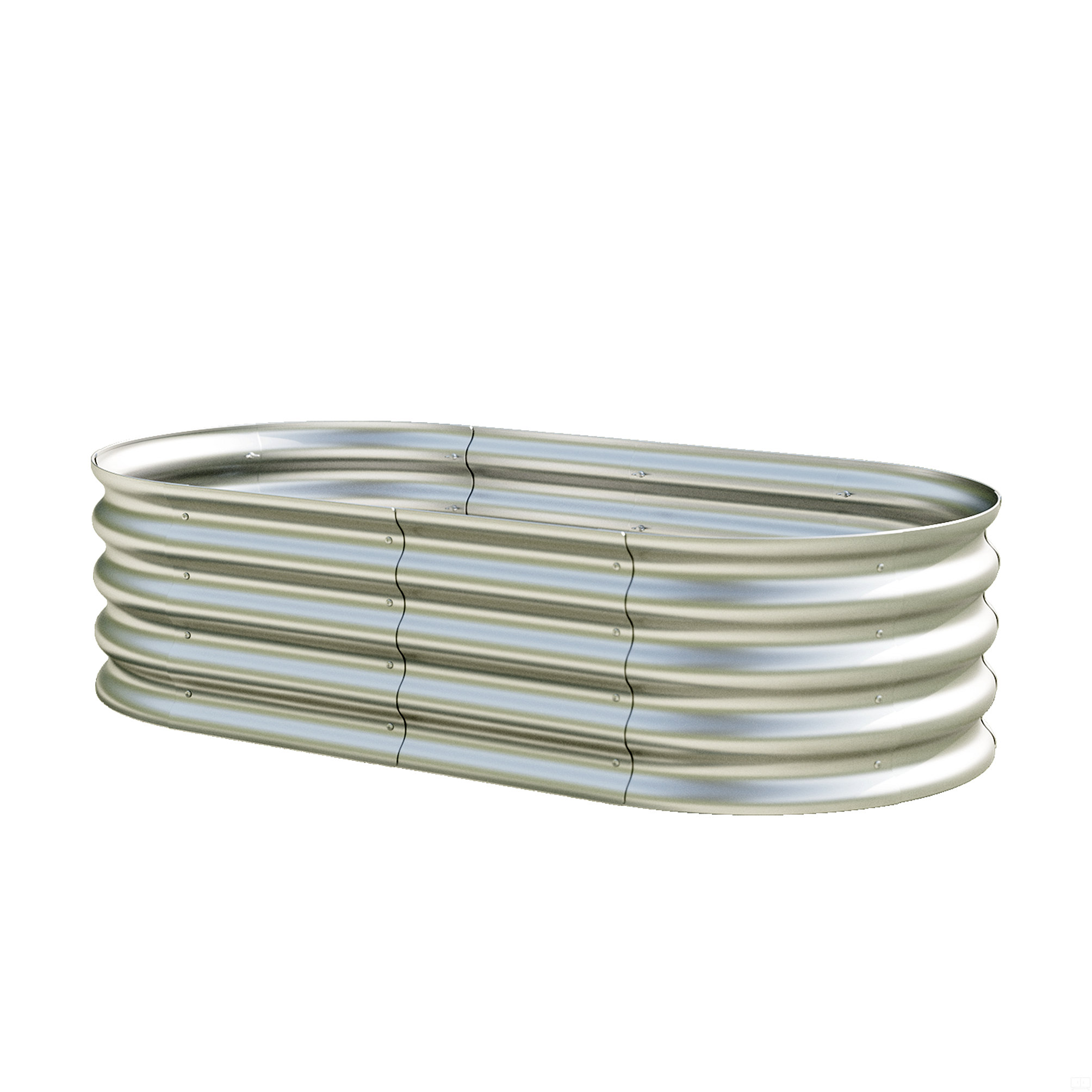Arlmont & Co. Raised Garden Bed Kit, Galvanized Planter Raised Garden ...