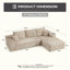 Canapé modulaire rembourré Boneless-678963255-687821698