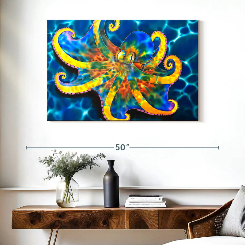 Caribbean Octopus, 26" H x 39" W