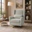 Fauteuil pivotant inclinable électrique avec revêtement en boucle et mouvement fluide pour une relaxation et un confort ultimes-1555443957