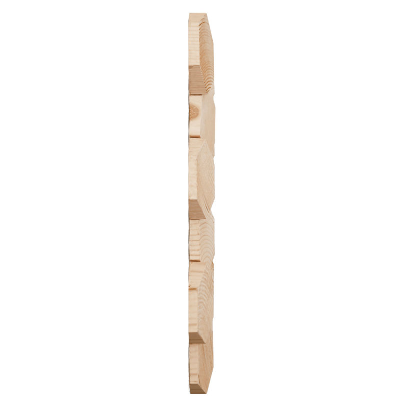 Small Honeycomb Pine Wood Mosaic Wall Tile