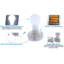 Ampoules à DEL sans fil à pile avec pile - 4 pièces - Peel & Stick instantané portatif sans fil pour garde-robes, remises et plein air - Portable, sans fil, montable et ultra-lumineux pour les coupures de courant. 