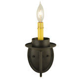 Rustic Lodge 1 - Light Candle Wall Light