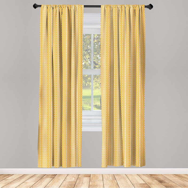 Bohemian Semi-Sheer Rod Pocket Curtain Panels, 28" x 95"