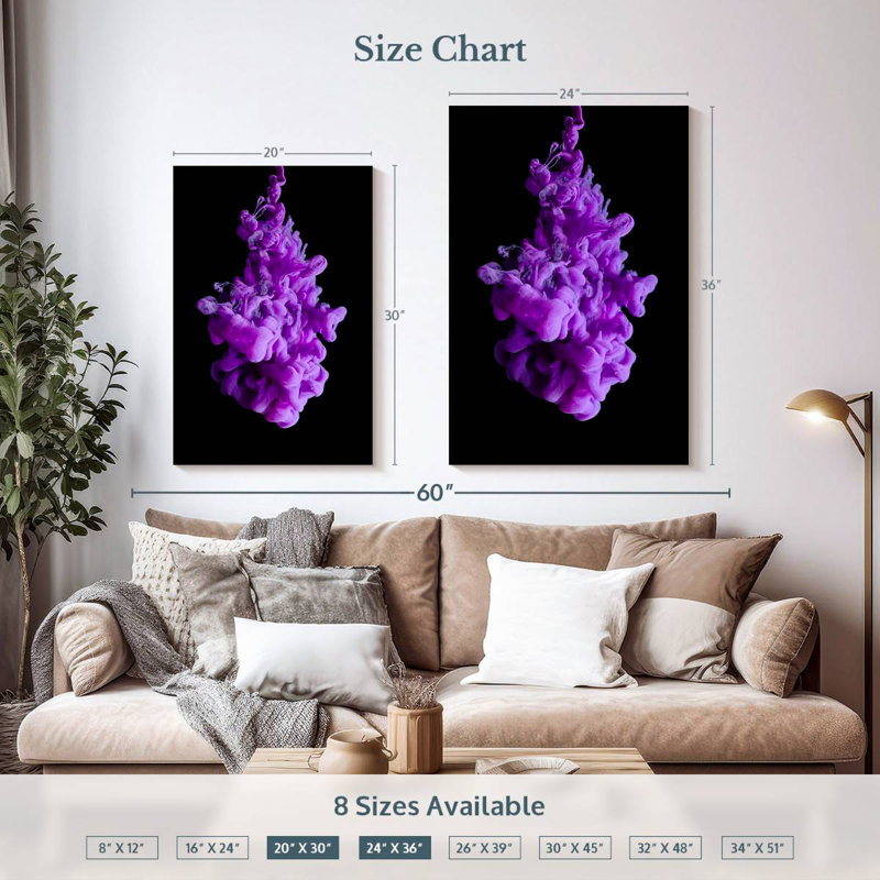 Senne Smoke Art, 36" H x 24" W