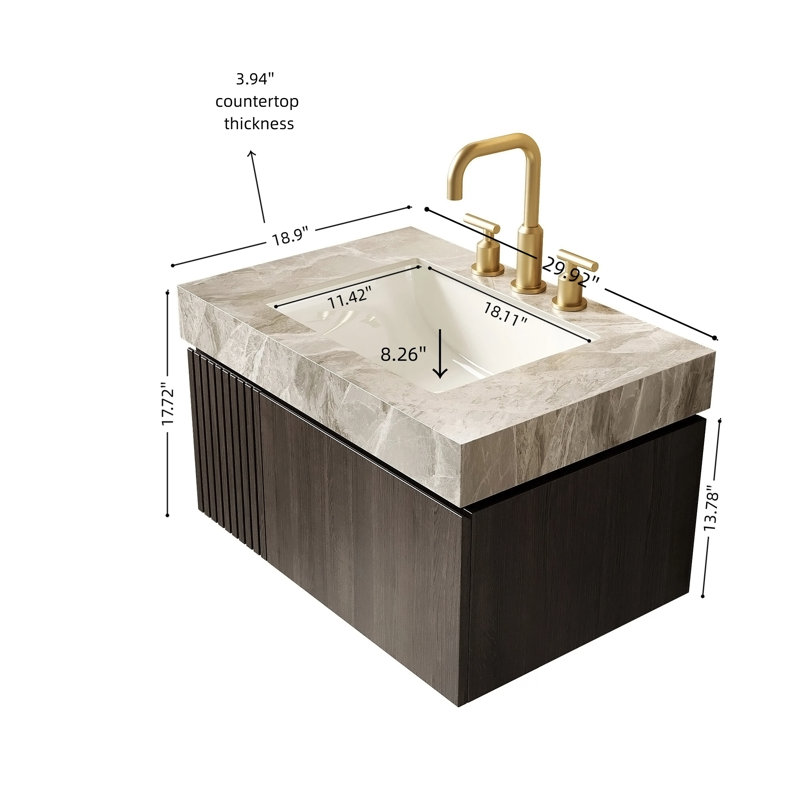 Meuble-lavabo de salle de bain 30 po MURI